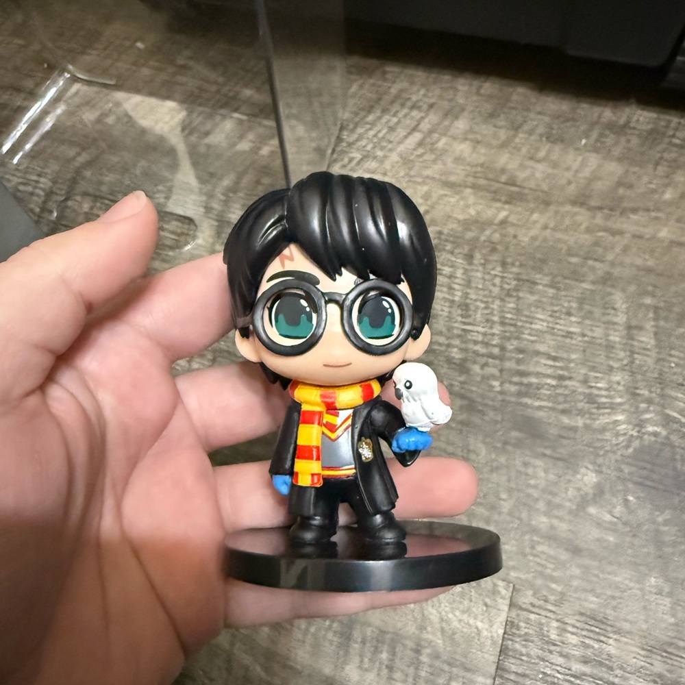 Wizard Figurine with Owl and Scarf